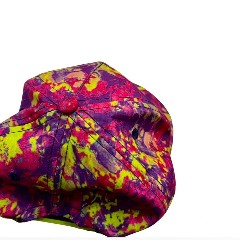 Retro NIKE SB Neon Tie Dye Youth Skateboarding Hat:‎ Adjustable Unisex Style